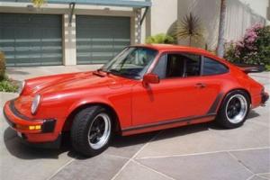 1987 PORSCHE 911 COUPE RED BLACK RARE CLASSIC WHALE TAIL EXCELLENT GREAT HISTORY