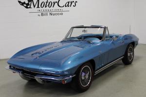 1965 CHEVROLET CORVETTE CONVERTIBLE- BLUE/BLUE/WHITE- LOOKS GOOD INSIDE AND OUT! Photo