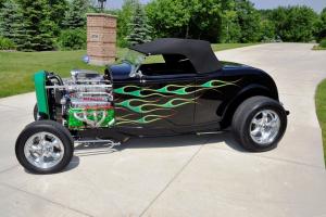 1932 Ford GRAVE DIGGER Roadster Blown Injected BBC 509 Merlin Motor Photo