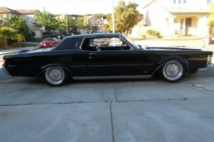 Lincoln Continental Mark 3 black.  2 door coupe.  460 cu. inch engine v-8.