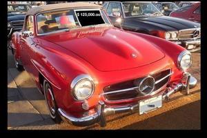 1960 MERCEDES BENZ 190 SL ROADSTER RED SOFT & HARD TOP EXCELLENT IN & OUT Photo