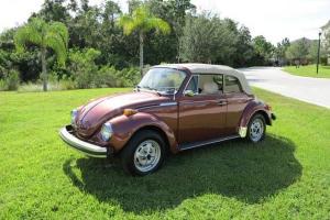 1978 Super Beetle Convertible Limited Champagne Edition II RARE Photo