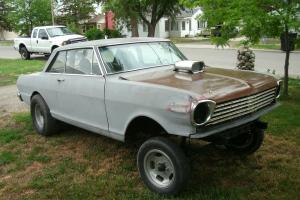 1963 Chevy ll gasser, Rat Rod, Hot Rod, Project, Barn Find Photo