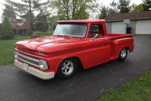 1966 Chevrolet Hot Rod Pickup Truck, Super nice Torch Red Short Bed Truck