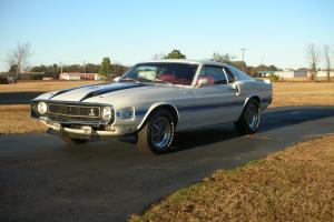 1970 Ford Shelby GT500 Mustang, 4 speed, Pastel Gray w/red interior