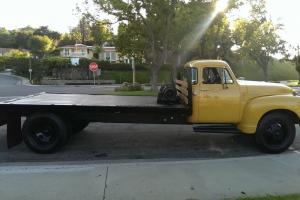 1951 Chevy 5 window 2.5 ton deluxe cab car carrier flat bed tow truck!!! Photo