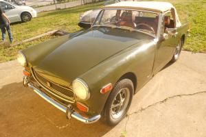 1973 MG Midget Green/Tan in very good condition Photo