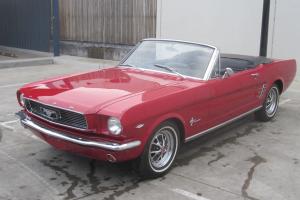 1966 Ford Mustang Convertible 289 V8 Auto P Steering Disc Brakes Style Wheels Photo