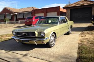 Ford Mustang 1966 Coupe C Code 289 V8 Auto Sauterne Gold Pony Interior Photo