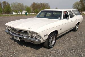  1968 CHEVROLET CHEVELLE WAGON, SOLID WEST COAST CAR JUST IN FROM CALIFORNIA 