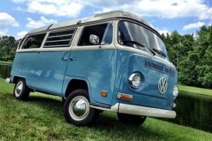 70 VW Bus Camper Westfalia Campmobile Pop Top Bay Window Kombi Van RESTORED Photo