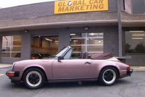 1987 PORSCHE 911 CARRERA CABRIOLET, EXTREMELY RARE CASSIS RED W/ 59K MILES!