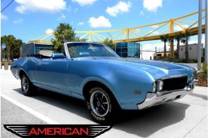 69 Olds Real 442 Convertible NOT A Clone Triple Blue 455 Hi Performance 4 Speed Photo