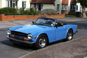  TRIUMPH TR6 in FRENCH BLUE with Overdrive 