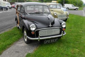  1968 Morris MINOR 1000 TRAVELER BLACK WITH RED TRIM.LOTS OF S HISTORY.GOOD WOOD. 