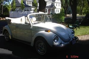 Mint Condition 1979 VW Beetle Classic Convertible "White on White"