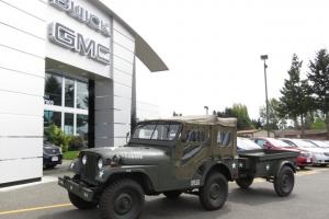 1956 M38A1 CDN3 MILITARY JEEP WITH MATCHING 1952 M100 TRAILER BEAUTIFULLY RESTO