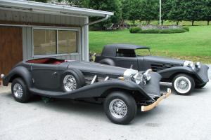 Mercedes Benz 540k and a 544k car with the original set of molds and frame jigs
