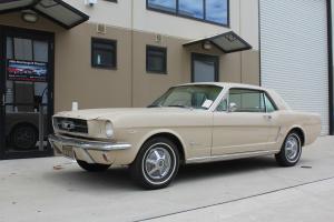  Ford Mustang 1965 Coupe 289 Auto Beige With White Interior 