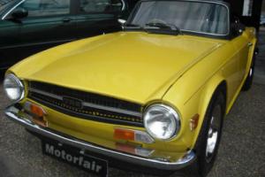 1975 Triumph TR6 Mimosa Yellow, 3 owners, Service history,UK Injected car, Photo