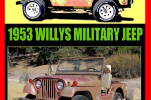 Willys : JEEP M38A1 M38 Military CA Black Plates