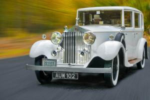 White Rolls Royce Collectors Classic Car
