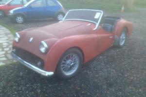 1959 Triumph TR3 Red With wire wheels and disc brakes *LHD USA Import*