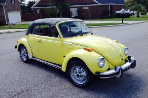 1979 Yellow Volkswagen Beetle Convertible 2-Door 1.6L