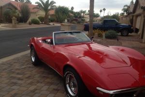 A beautiful C3 Red Convertible Excellent Driver Photo