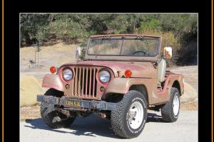 Willys : JEEP M38A1 M38 Military CA Black Plates Photo