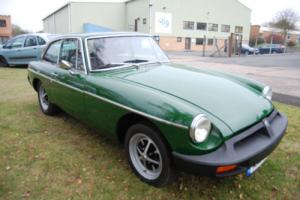 MG B GT Rubber Bumper OVERDRIVE Green 1.8 superb condition Photo