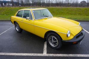 MGB GT 1979 INCA YELLOW WITH BLACK HIDE SEATS OUTSTANDING CONDITION THROUGHOUT