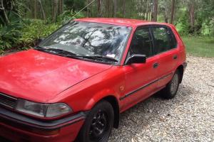 Toyota Corolla SX 1990 5D Hatchback 5 SP Manual 1 6L Electronic F INJ in Kallangur, QLD Photo