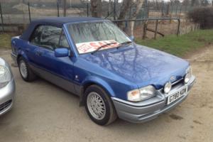 1990 FORD ESCORT XR3i CABRIOLET **1 YEARS MOT, NEW MOHAIR HOOD, SUPERB EXAMPLE** Photo