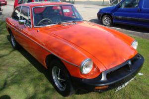 MG B GT 1.8 overdrive RUBBE RBUMPER lots of money spent, vermillion red orange Photo