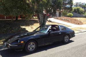 Black Datsun Nissan 280ZX 1981 Targa TOP Ideal AS Project OR Wrecking CAR in VIC