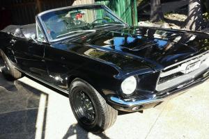 1967 Ford Mustang Convertible Black ON Black in NSW
