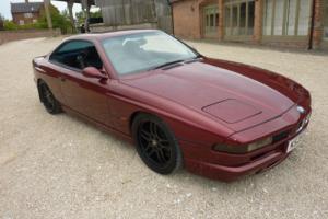 BMW 850I V12 AUTO 1993 FINISHED IN METALLIC CALYPSO RED SCHNITZER TOTAL GREY INT Photo