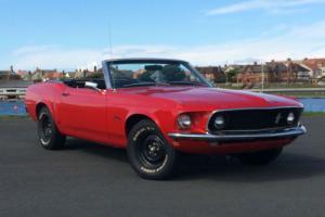 1969 Ford Mustang 302 5.0 V8 Auto Convertible Red Photo