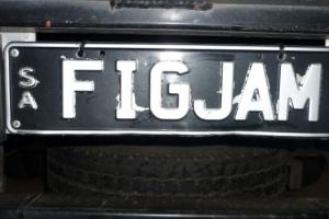 Figjam Number Plate SA