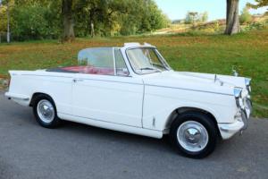 1966 (D) Triumph Herald 1200 Convertible, White with Red Trim, Lovely Condition Photo