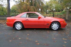 1992 Mercedes-Benz 500 SL RED 95000MLS FSH HARDTOP LEATHER,CD Photo