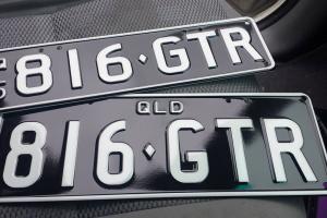 Personalised Number Plates Suit GTR Holden Torana GTR Skyline Drag Race Photo