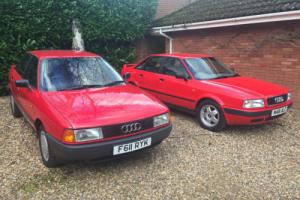 Audi 80 1.8 E 4 DOOR 89 F REG ONLY 2 OWNERS FULL HISTORY CHOICE OF 2