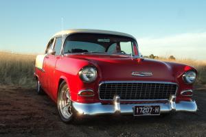 1955 Chev 210 Post 383 Chev 9 Inch TH400 Willwood Trade 60s 70s Muscle CAR Photo
