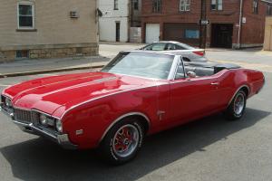 1968 Cutlass S convertible Red with black interior Sharp oldsmobile drive home Photo