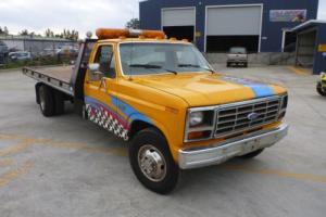 1986 Ford F350 TOW Truck Tilt Tray Slide Rollback Diesel Motor F100 F150 250