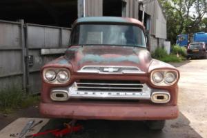 1959 CHEVROLET APACHE 31 PANEL VAN PROJECT - CHEVY HOT ROD CUSTOM BUILDER -