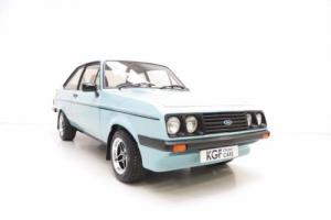An Adored Ford Escort Mk2 RS2000 in Impeccable Enthusiast Owned Condition Photo