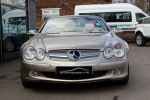 Rare SL500 Mercedes in Metallic Champagne & Beige leather/ folding hard top Photo